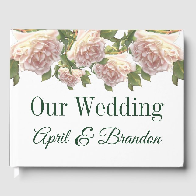 Livre D'or Roses blanches blanches et roses roses (Recto)