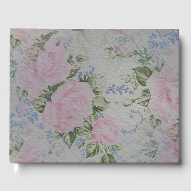 Livre D'or Roses Florales Roses Vintage (Recto)