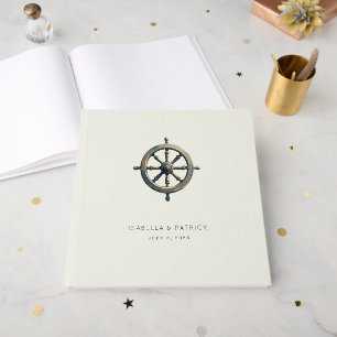Livre D'or Roue Nautique Crème Élégante