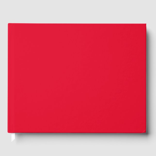 Livre D'or Rouge Cadmium Couleur Uni (Recto)