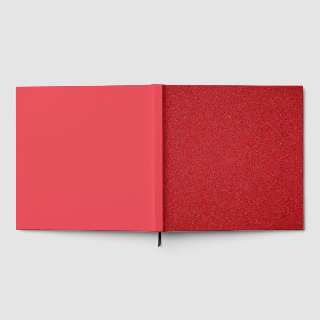Livre d'or rouge semi-texturé (division verticale) (Complet)
