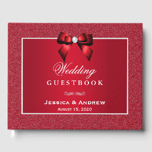 Livre D'or Ruby Red & Mariage élégant Gem
