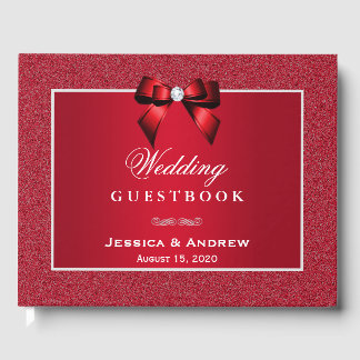 Livre D'or Ruby Red & Mariage élégant Gem