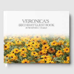 Livre D'or Rudbeckia Flowers 80e anniversaire