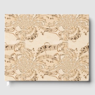 Livre D'or Rustic Antique Musical Notes