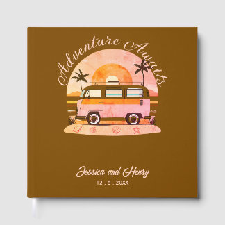 Livre D'or Rustic Brown Adventure attend votre voyage