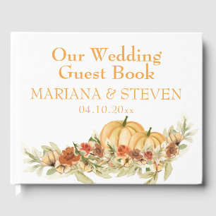 Livre D'or Rustic Fall in Love Citrouille Mariage
