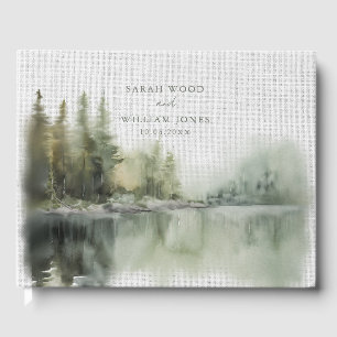 Livre d'or Rustic green forest Mariage