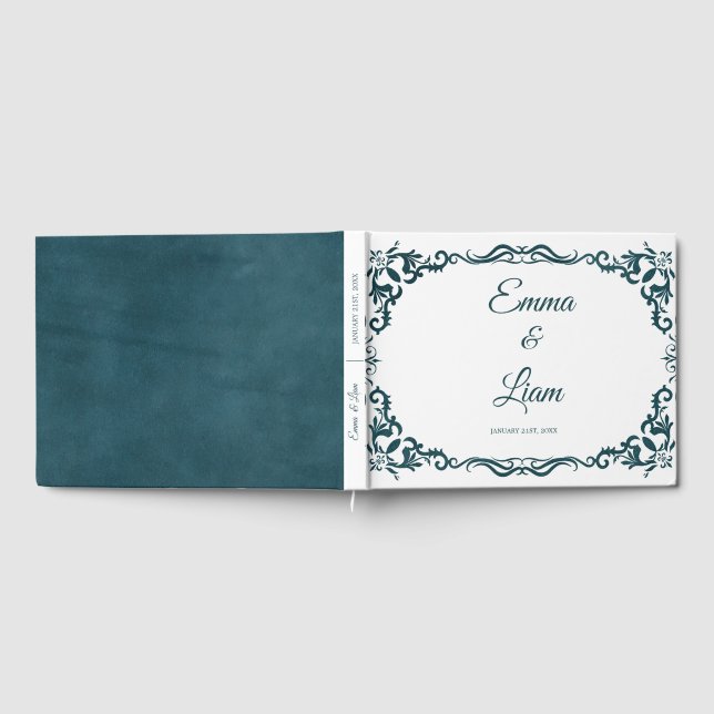 Livre D'or Rustic Mexican Wedding Guest Book  (Complet)