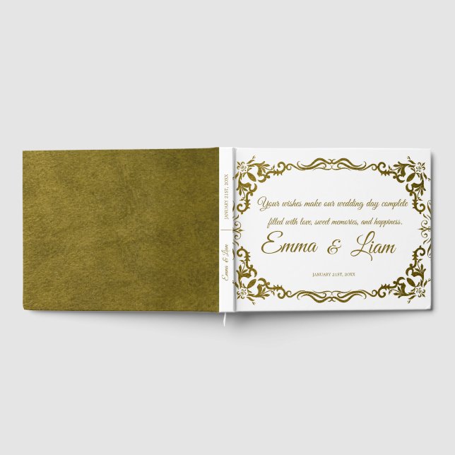 Livre D'or Rustic Mexican Wedding Guest Book  (Complet)
