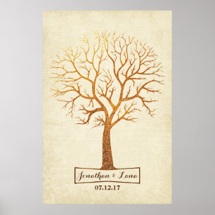 Livre d'or Rustic Thumbprint Mariage