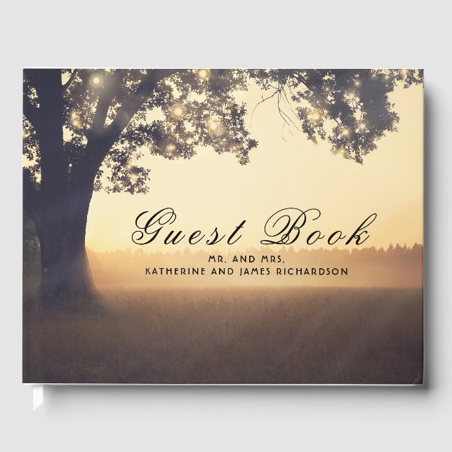 Livre D'or Rustic Tree Dream Mariage d'été (Recto)