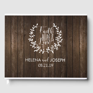 Livre d'or Rustic Wood Mariage