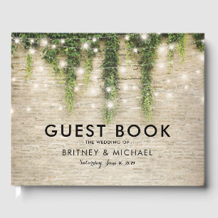 Livre D'or Rustique Château de Pierre Église String Mariage