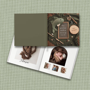 Livre D'or Rustique Pêche-thème Baby-livre gardienne