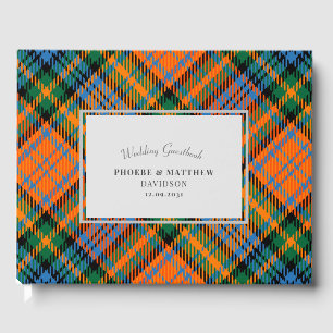 Livre D'or Rustique Plaid Murray Orange Green Tartan