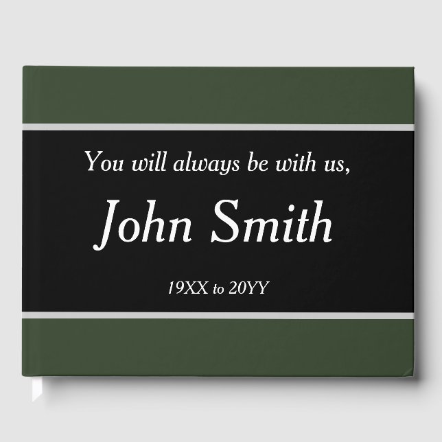 Livre D'or Sacrifice funéraire minimal et élémentaire/livre d (Recto)