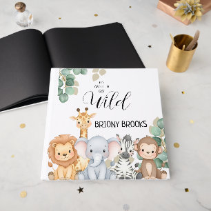 Livre D'or Safari Jungle "Ça va être sauvage" Baby Shower