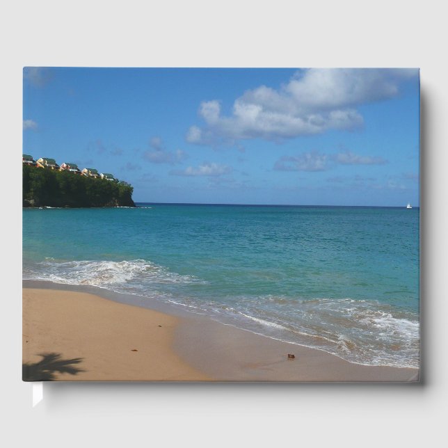 Livre D'or Saint Lucia Beach Paysage tropical (Recto)