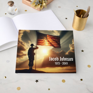 Livre D'or Saluer un soldat américain pour un service commémo