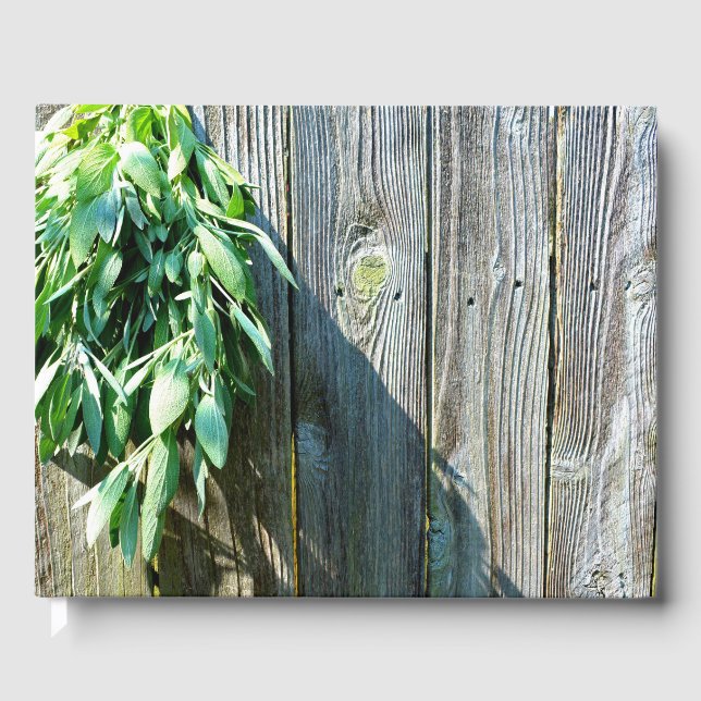 Livre D'or Sauge fraîchement coupée Bois de grange (Recto)