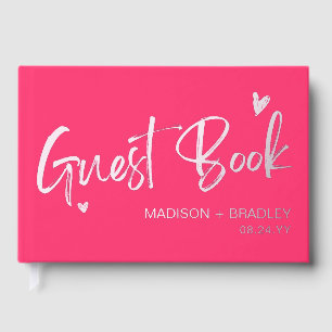 Livre D'or Script de calligraphie en argent réel Foil Mariage