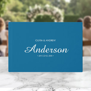 Livre D'or Script de Mariage bicolore modifiable