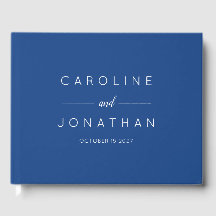 Script minimal moderne Mariage bleu français perso