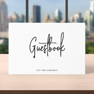 Livre D'or Script Minimaliste Moderne pour Propriété de Locat