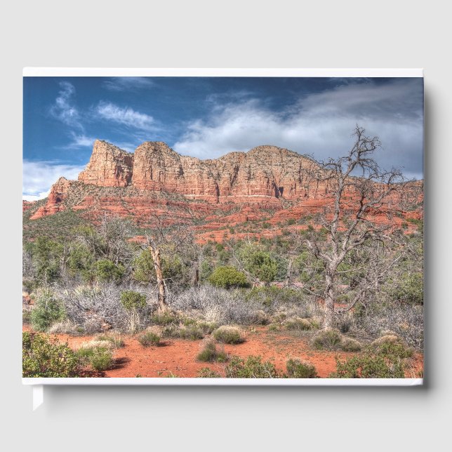 Livre D'or Sedona Arizona paysage rocheux rouge (Recto)