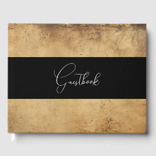 Livre D'or Sepia Vintage Antique Style Mariage
