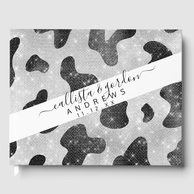 Livre D'or Séquins de Parties scintillant brillant noir brill (Recto)