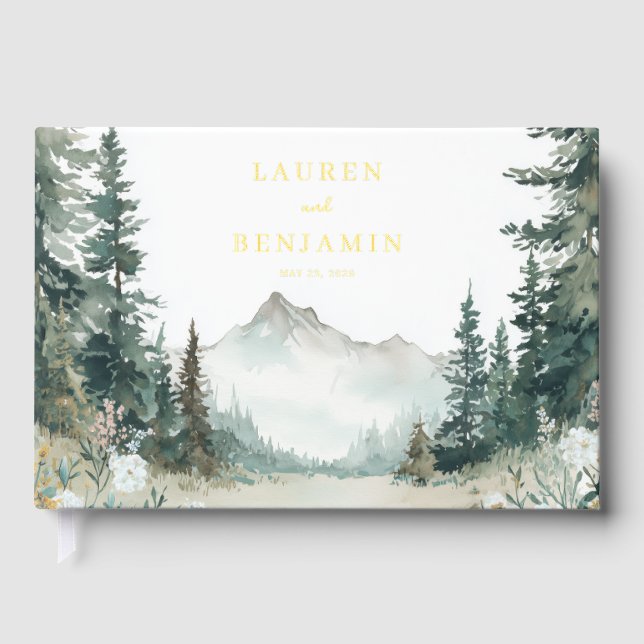 Livre D'or Serene Mountain Wedding (Recto)