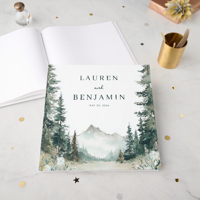 Livre D'or Serene Mountain Wedding (Recto ouvert)