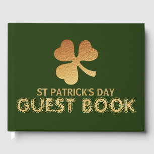 Livre D'or Shamrock Gold Foil, Saint Patrick's Day