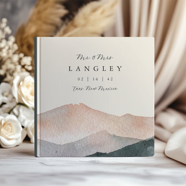 Livre D'or Sierra Dusk | Mariage Sunset de Desert Mountain (Créateur téléchargé)