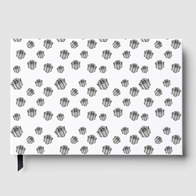 Livre D'or Silver Gift Boxes Elegant Holiday Premium Party (Recto)