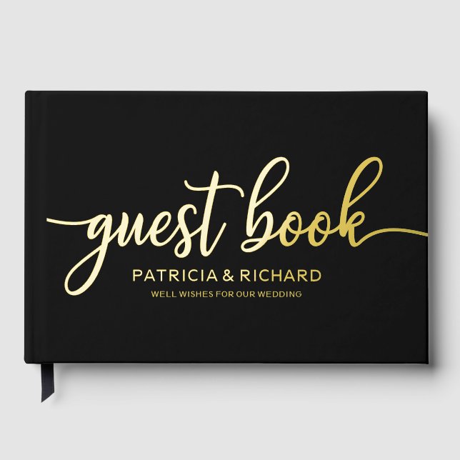 Livre D'or Simple Chic Calligraphie Mariage (Recto)