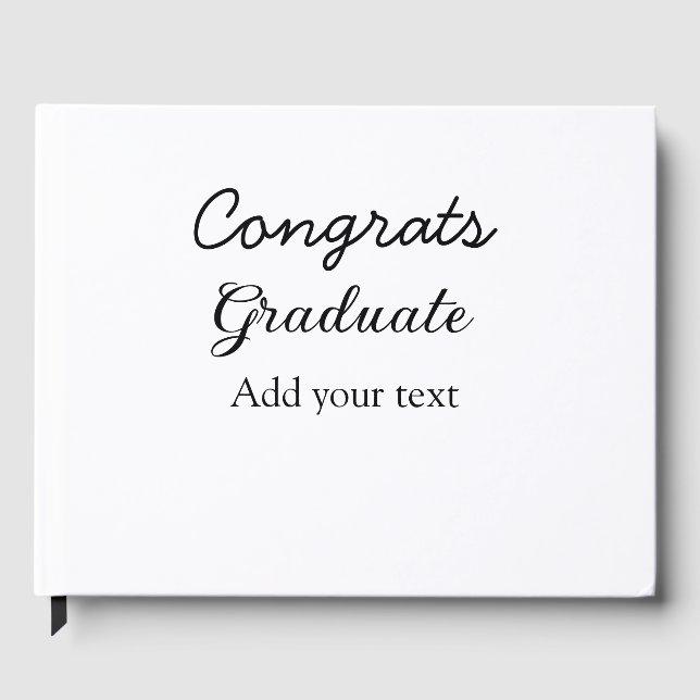 Livre D'or Simple congratulation graduation add your (Recto)