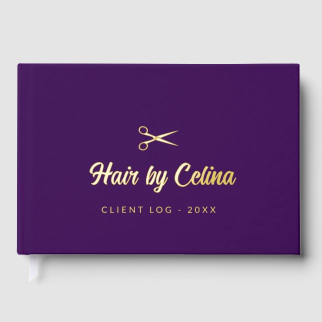 Livre D'or Simple elegant business light beauty salon (Recto)