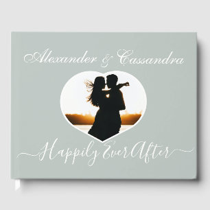 Livre D'or Simple Elégant moderne minimal Eucalyptus Vert mar