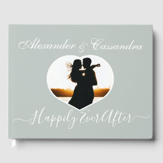 Livre D'or Simple Elégant moderne minimal Eucalyptus Vert mar