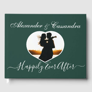 Livre D'or Simple Elégant moderne minimaliste émeraude vert m