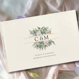 Livre D'or Simple et élégant Fleur d'Eucalyptus Mariage