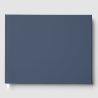 Livre D'or simple minimal solid color custom blue gray rich 