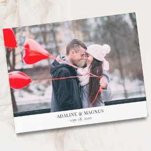 Livre D'or Simple Moderne Mariage Photo Minimaliste