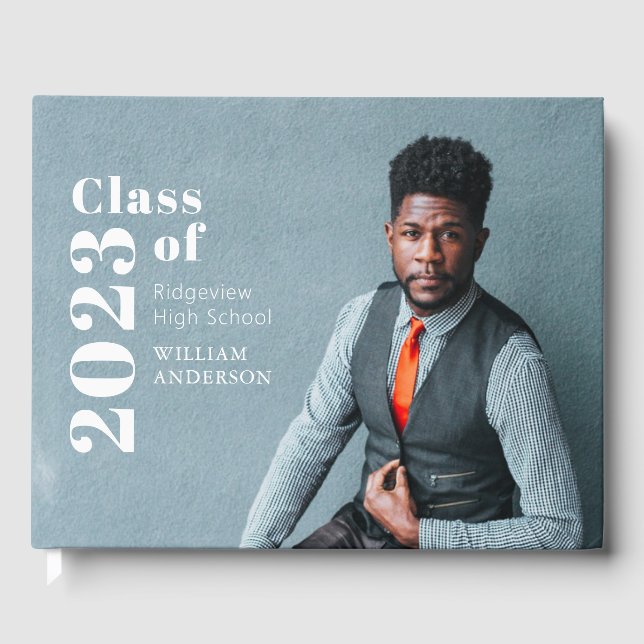 Livre D'or Simple Photo Bold Diplôme photo (Recto)