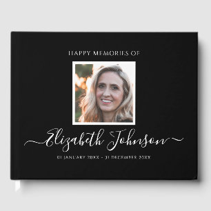 Livre D'or Simple photo des funérailles commémoratives