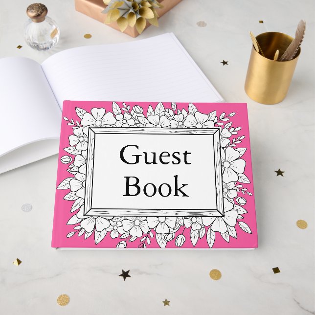livre d'or simple pour mariage (Recto ouvert)