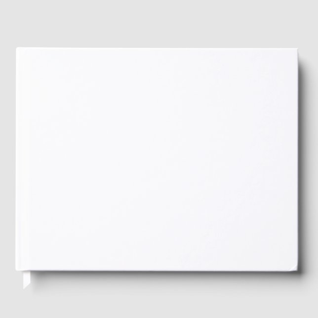 Livre D'or Simplement Blanc Couleur Solide Personnaliser (Recto)